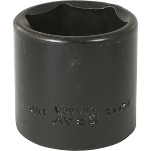 Gray Tools 1-1 / 2" X 1 / 2" Drive, 6 Point Regular Length, Impact Socket